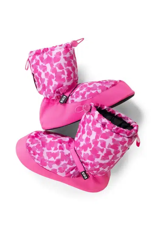 Warm Up Booties - Hot Pink Hearts - ADULT - Image 2