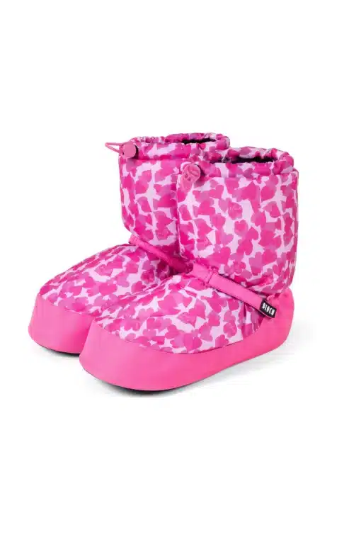 Warm Up Booties - Hot Pink Hearts - ADULT - Image 3
