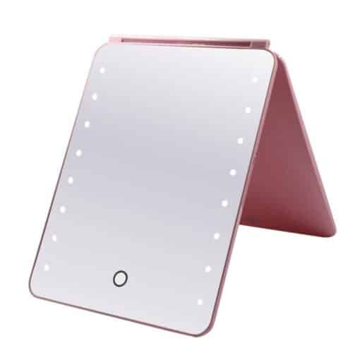 Large Light Up Mirror - Pink - Image 4