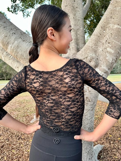 CD Wednesday Lace Top - Noir - ADULT - Image 5