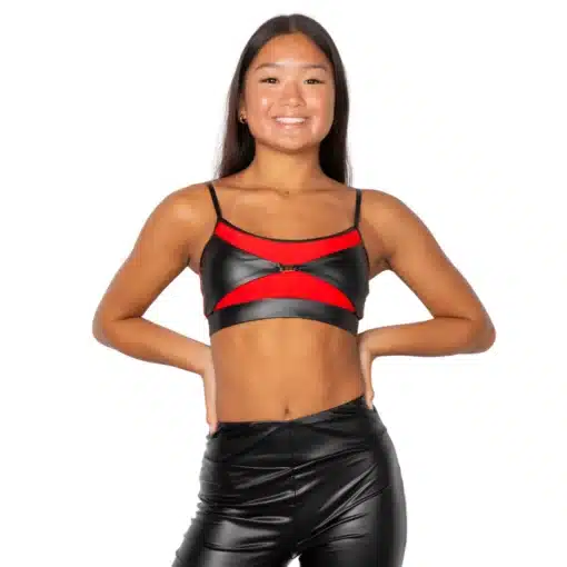 Distinct Crop Top - Red