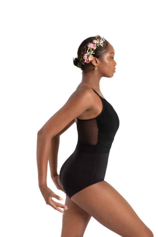 Rose Camisole Leotard - Black - CHILD - Image 3