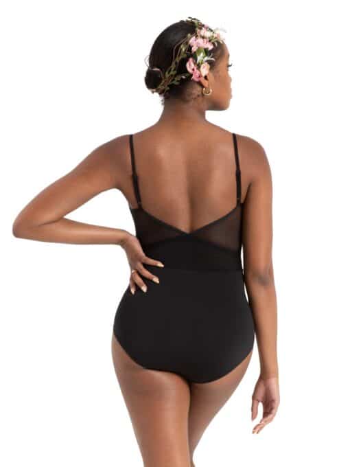 Rose Camisole Leotard - Black - CHILD - Image 2