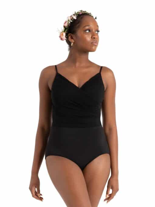 Rose Camisole Leotard - Black - ADULT