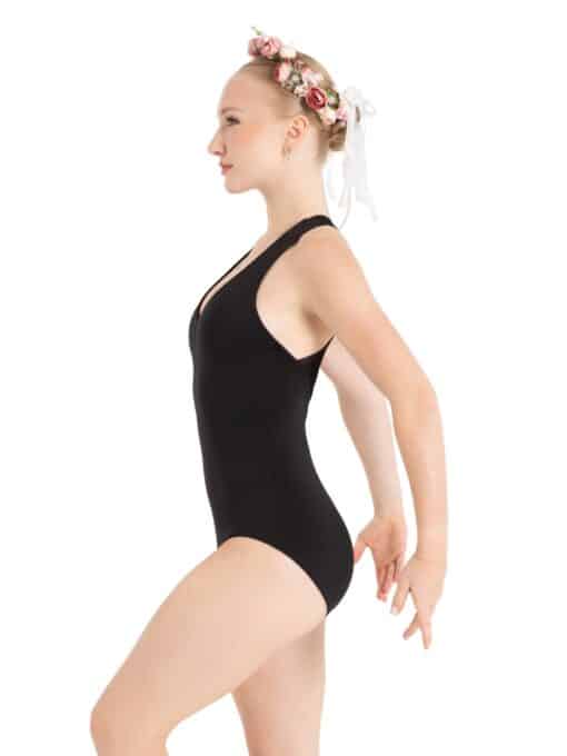 Chamomile Cross Back Leotard - Black - CHILD - Image 3