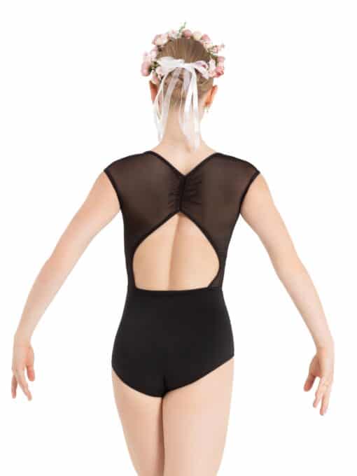 Daisy Cap Sleeve Leotard - Black - ADULT - Image 2