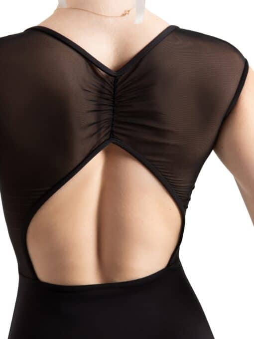 Daisy Cap Sleeve Leotard - Black - CHILD - Image 4