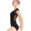 Daisy Cap Sleeve Leotard - Black - ADULT - Image 3