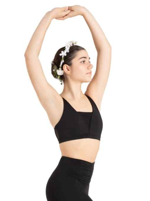 Irish Mesh Crop Top - Black - ADULT - Image 2