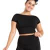 Clover Crop Top - Black - CHILD