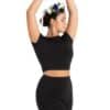 Clover Crop Top - Black - CHILD - Image 3