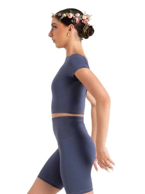 Clover Crop Top - Dusty Blue - ADULT - Image 3