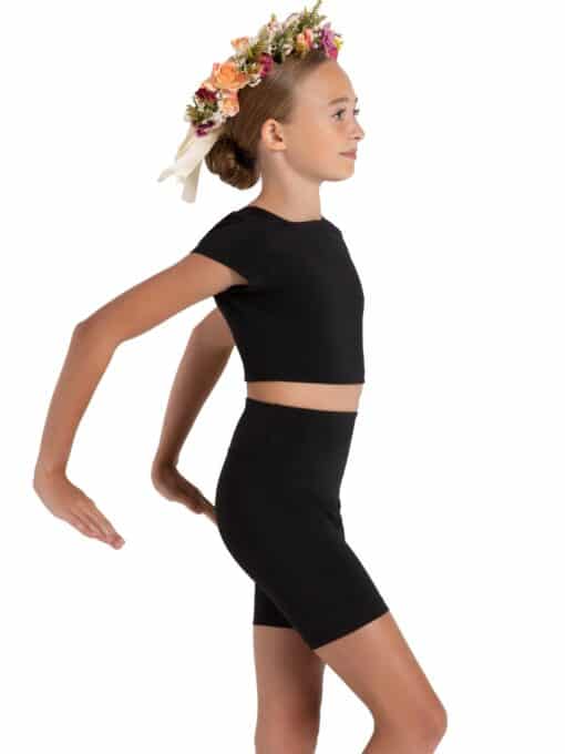 Buttercup Bike Shorts - Black - CHILD - Image 4