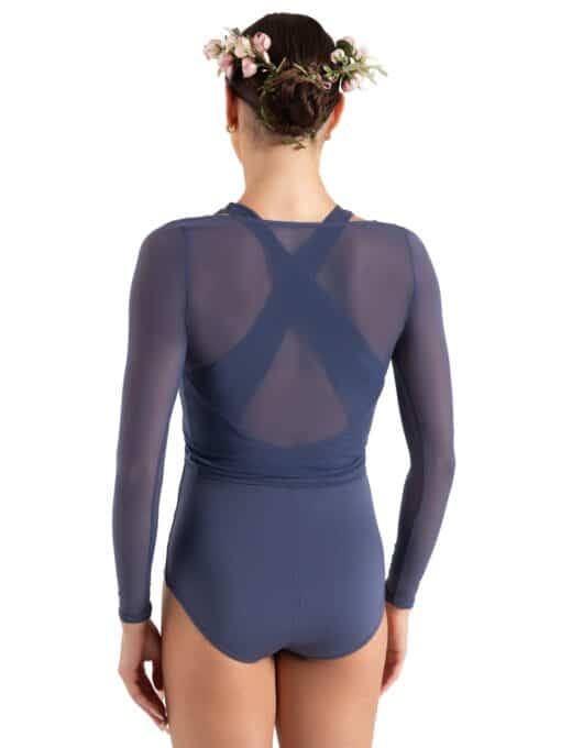 Meadow Mesh Long Sleeve Top - Dusty Blue - ADULT - Image 2
