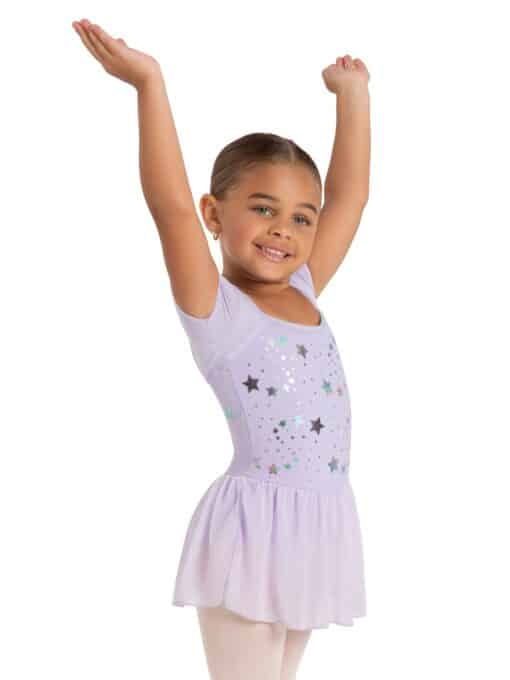 Stellar Short Sleeve Dress - Lavender - CHILD - Image 2