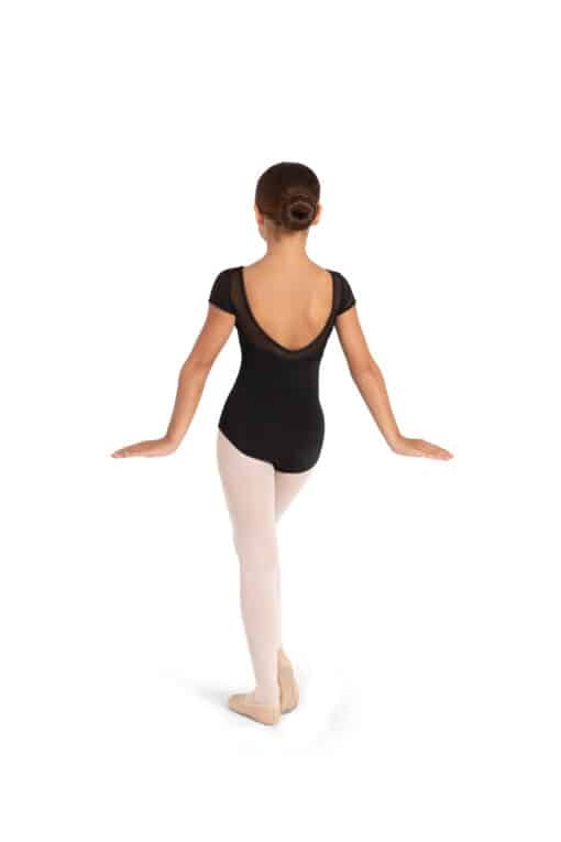 Galaxy Short Sleeve Leotard - Black - CHILD - Image 2