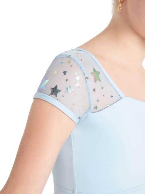 Cosmic Short Sleeve Crop Top - Blue - CHILD - Image 2