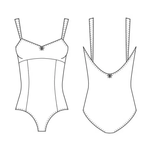 Paradise Leotard - Steel - ADULT *SALE - Image 6