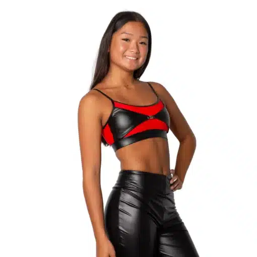 Distinct Crop Top - Red - Image 2