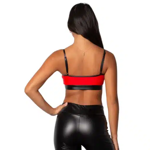 Distinct Crop Top - Red - Image 3