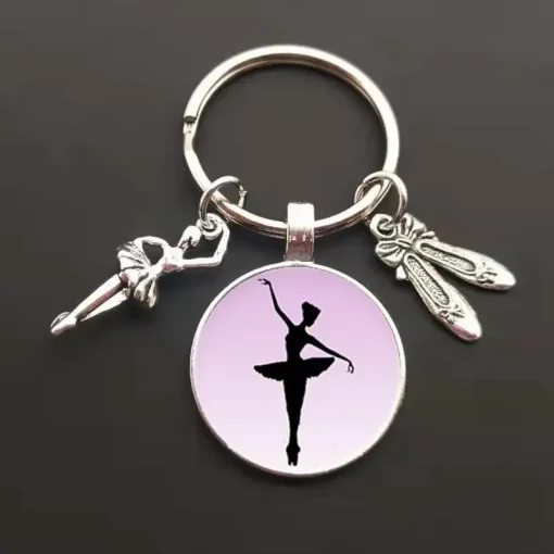 Ballerina Circle Keyring