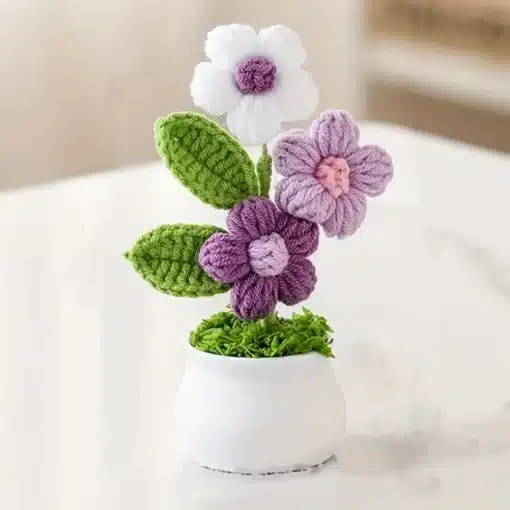 Crochet Mini Flower Pots - Image 5