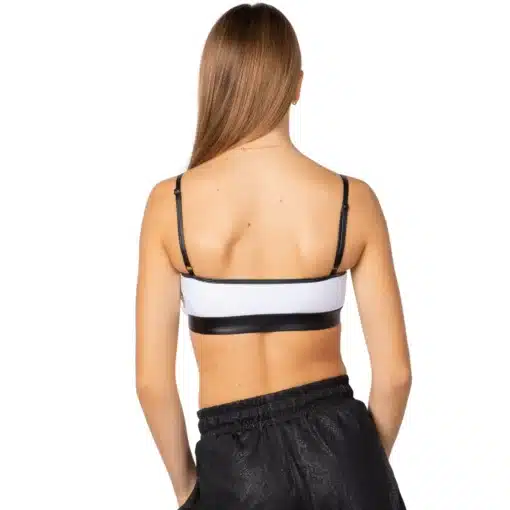Distinct Crop Top - White - Image 3
