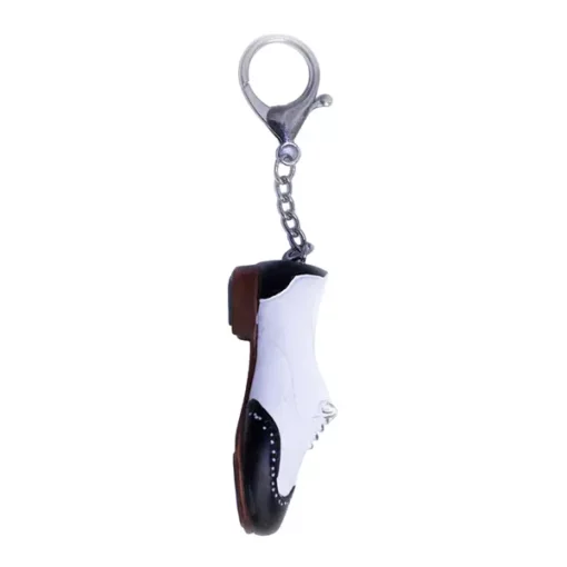 Tap Shoe Keyring - Black & White - Image 2