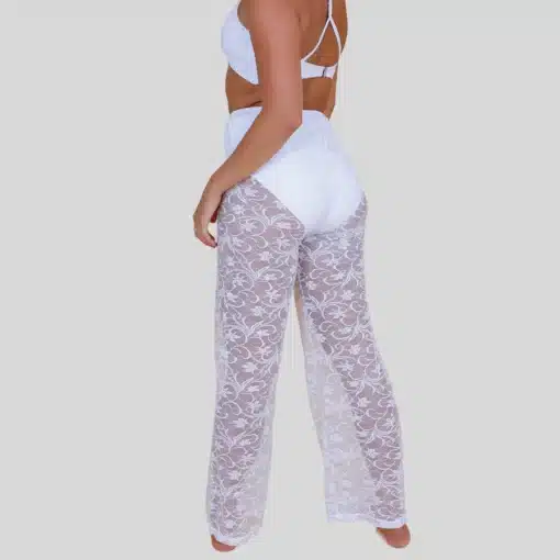 Attitude Lace Pant - White - Image 3