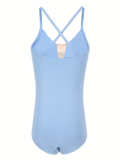 Cross Back Ballet Leotard - Baby Blue - Image 4