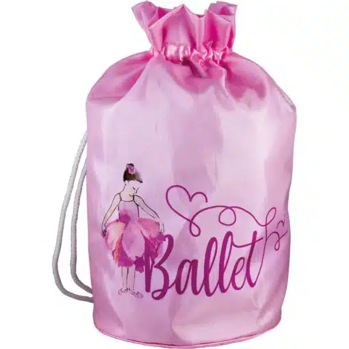 Satin Drawstring Bag - Ballet