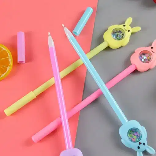 Bunny Pens - Pink-Yellow-Lilac-Blue - Image 4