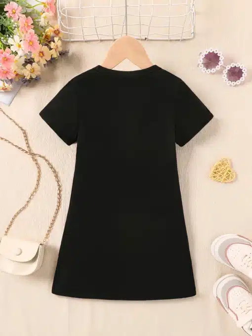 Bunny Bubblegum Dress - Black - Image 2