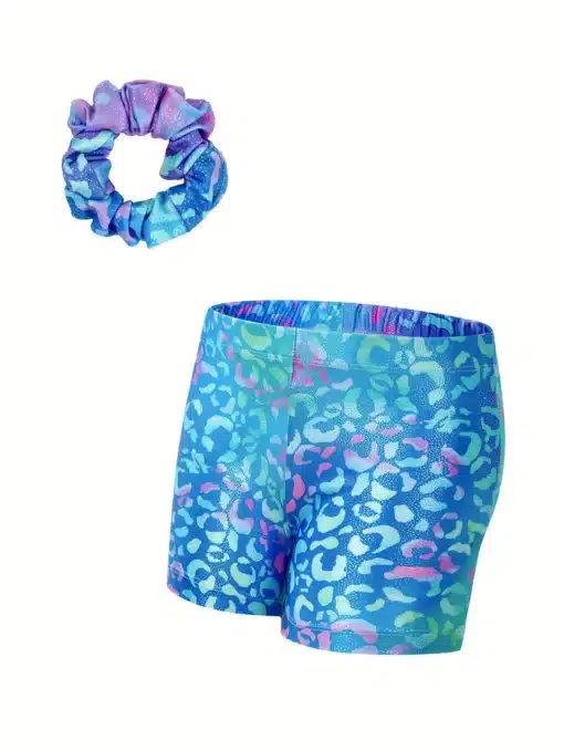 Gym Blue Leopard Leotard Set - 6yrs - Image 4