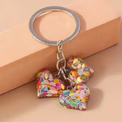 Heart Trio Keyring
