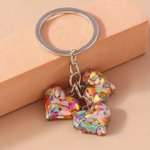 Heart Trio Keyring