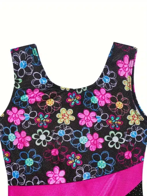 Gym Floral Unitard - 5yrs - Image 4