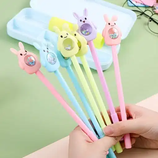 Bunny Pens - Pink-Yellow-Lilac-Blue - Image 2
