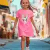 Bunny Bubblegum Dress - Pink