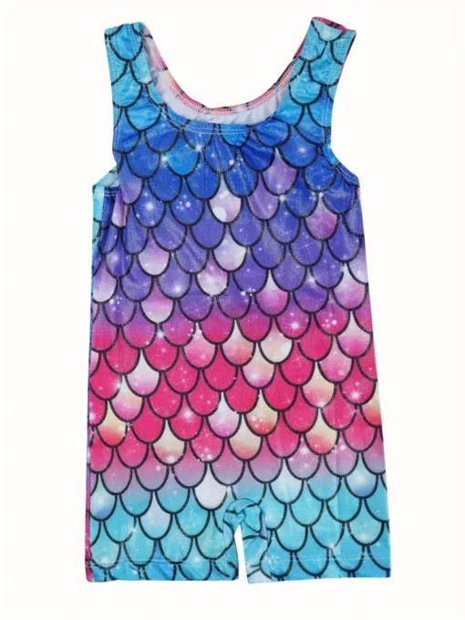 Gym Mermaid Ombre Unitard - 4 yrs - Image 2