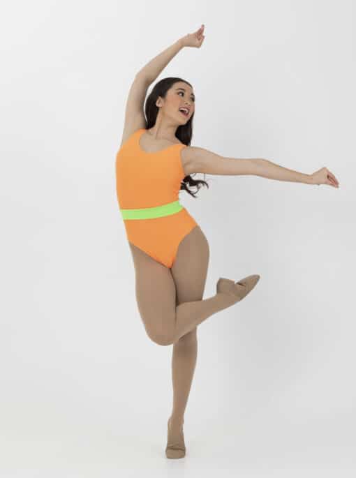 Neon Leotard - Neon Orange - ADULT