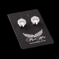 Diamante Magnetic Earrings - 8mm