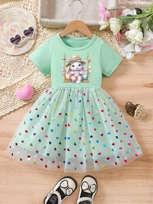 Easter Tutu Dress - Mint- CHILD