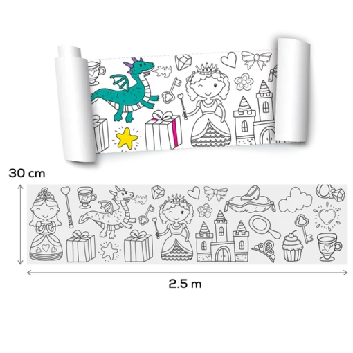Princess Colouring Roll - Image 2