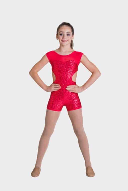 Sequin Biketard - Red - CHILD