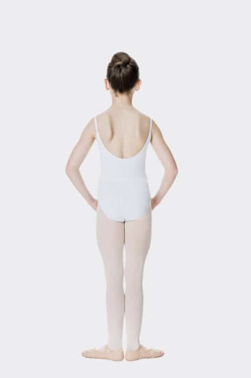 Camisole Strap Leotard - White - CHILD - Image 2