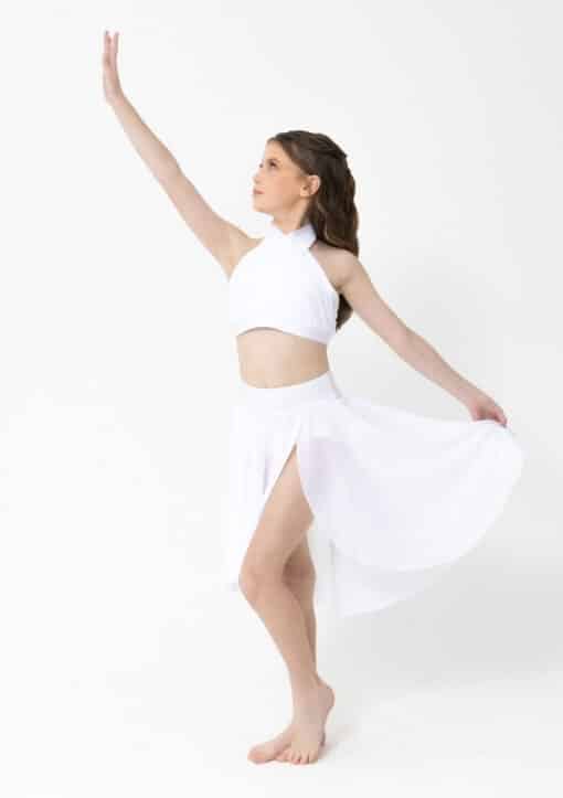 Alyssa Crop Top - White - ADULT