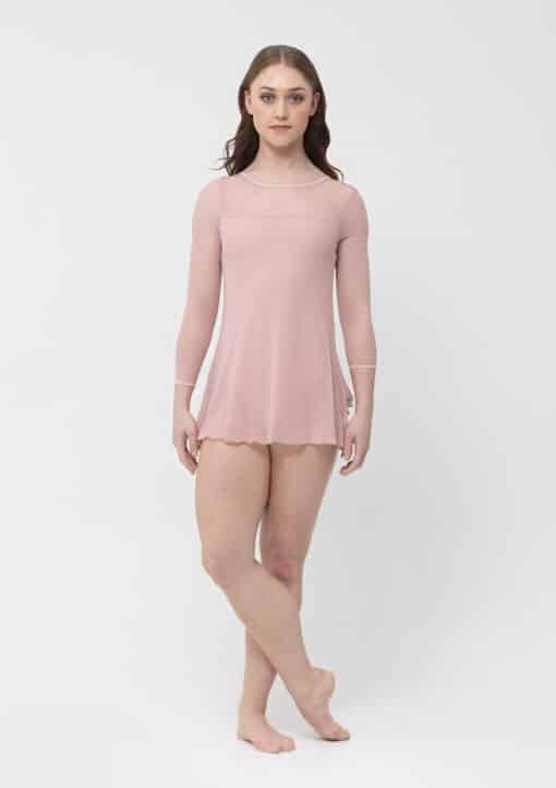 Amber Mesh Dress - Blush - ADULT