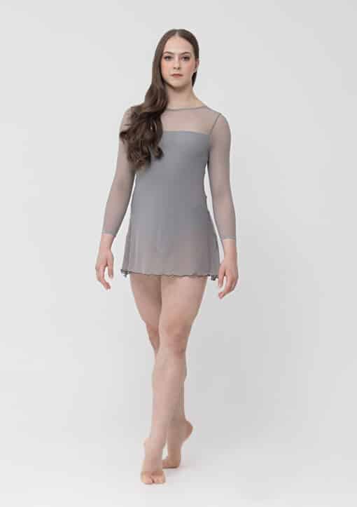 Amber Mesh Dress - Steel - CHILD