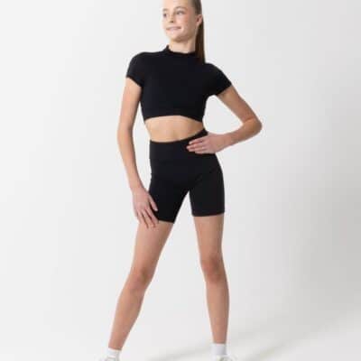 Bethanie Crop Top - Black - CHILD